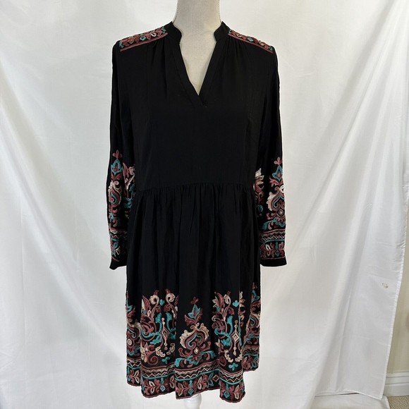 Anthropologie Floreat Avery SMALL Embroidered Boho Dress As Seen On TV - Picture 2 of 8